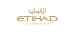 Logo of Etihad Airways, symbolizing a leading airline for flight bookings and online check-in services.