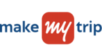 Logo of Makemytrip, a travel platform for online hotel, flight, and holiday bookings, prominently displaying the brand name.
