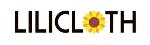 A logo for lilicloth that embodies a clothing firm that sells creative, unique graphic t-shirts, tank tops, and other products.