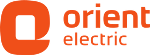 Logo of Orient Electric, the top consumer electrical brand in India, symbolizes excellence and modernity in electrical solutions.