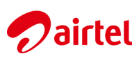 Airtel logo featuring bold red lettering on a white background.