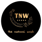 Logo of The Natural Wash, featuring a clean and modern design that emphasizes eco-friendly products.