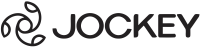 Logo of Jockey, a clothing company, featuring a stylized horse and the brand name in bold letters.
