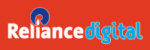 Reliance Digital logo displayed prominently on a vibrant Red background.