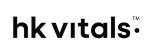hk vitals logo on a white background, promoting India's best supplements brand for skin and hair.