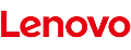 Red Lenovo logo displayed prominently, showcasing the brand's identity.