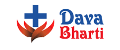 Blue cross logo for Dava Bharti, a healthcare organization.